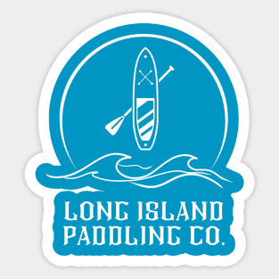 Long Island Paddling Co. T-Shirt with Paddleboard and Top Locations Sticker